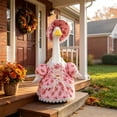 thumbnail image 5 of UALSRZL Porch Goose Outfits Set, 23in Summer Pink Porch Goose Outfit, Geese Outfits with Hat for Lawn Garden Patio Yard Decor, Multicolor, 5 of 8