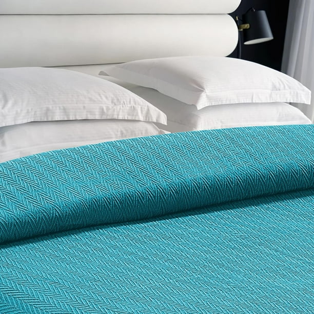 Teal waffle blanket hotsell