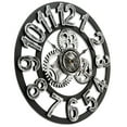 thumbnail image 4 of 16 Inch Round Wall Clock, Antique Handmade Wooden Vintage 3d Gear Design,, 4 of 8