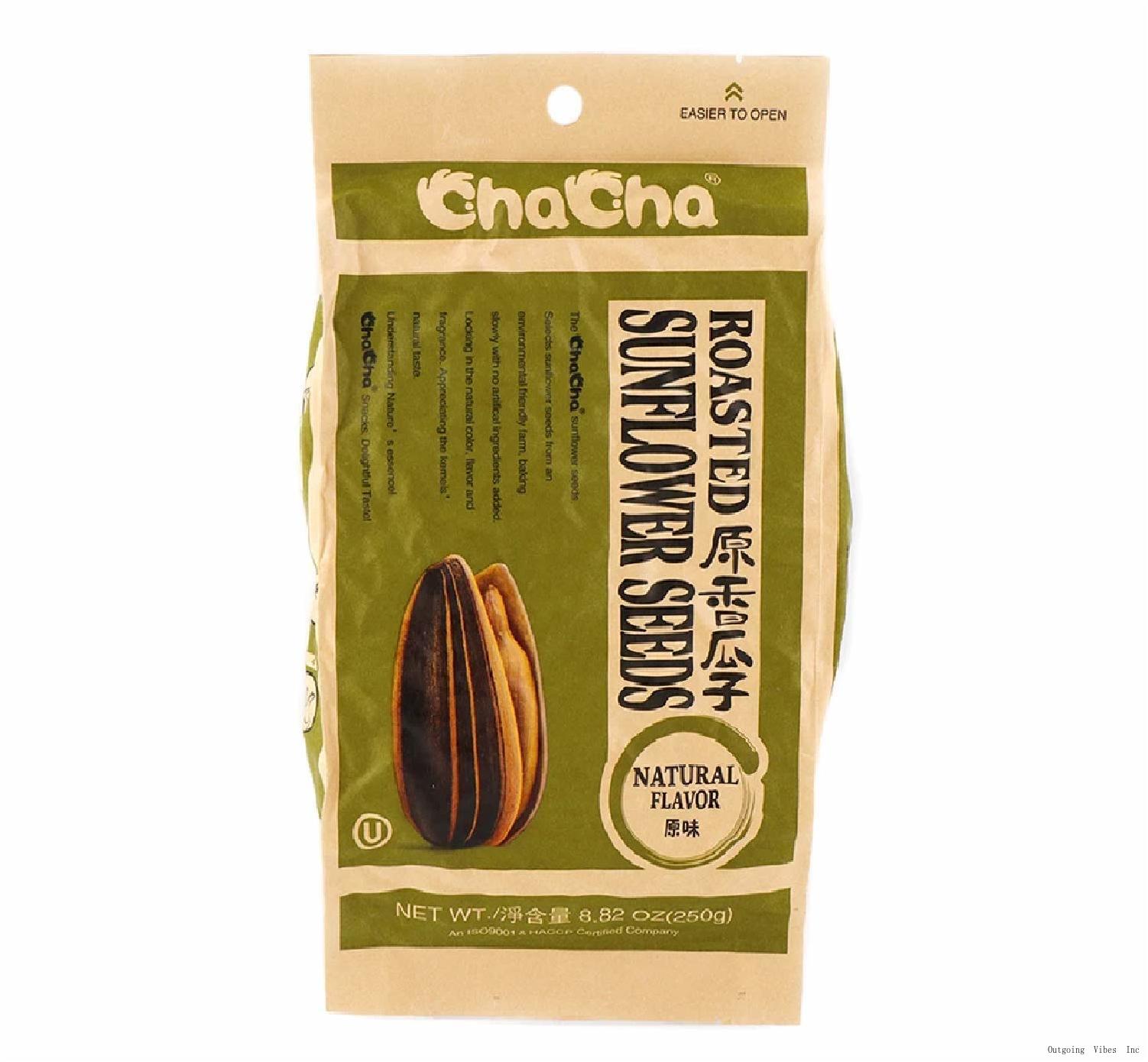 Cha Cha Sunflower Seeds (Roasted) 250G 100 Natural Flavor (14 Bags