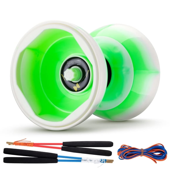 Triple cojinete Diabolo MAGICYOYO Pro, tamaño mediano, 12,7 cm, azul