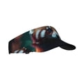 thumbnail image 1 of Fotbe Forest Plant Raccoon Visera Deportiva con Diseño, Gorra Abierta Ajustable de Algodón para Mujer y Hombre, 1 of 7