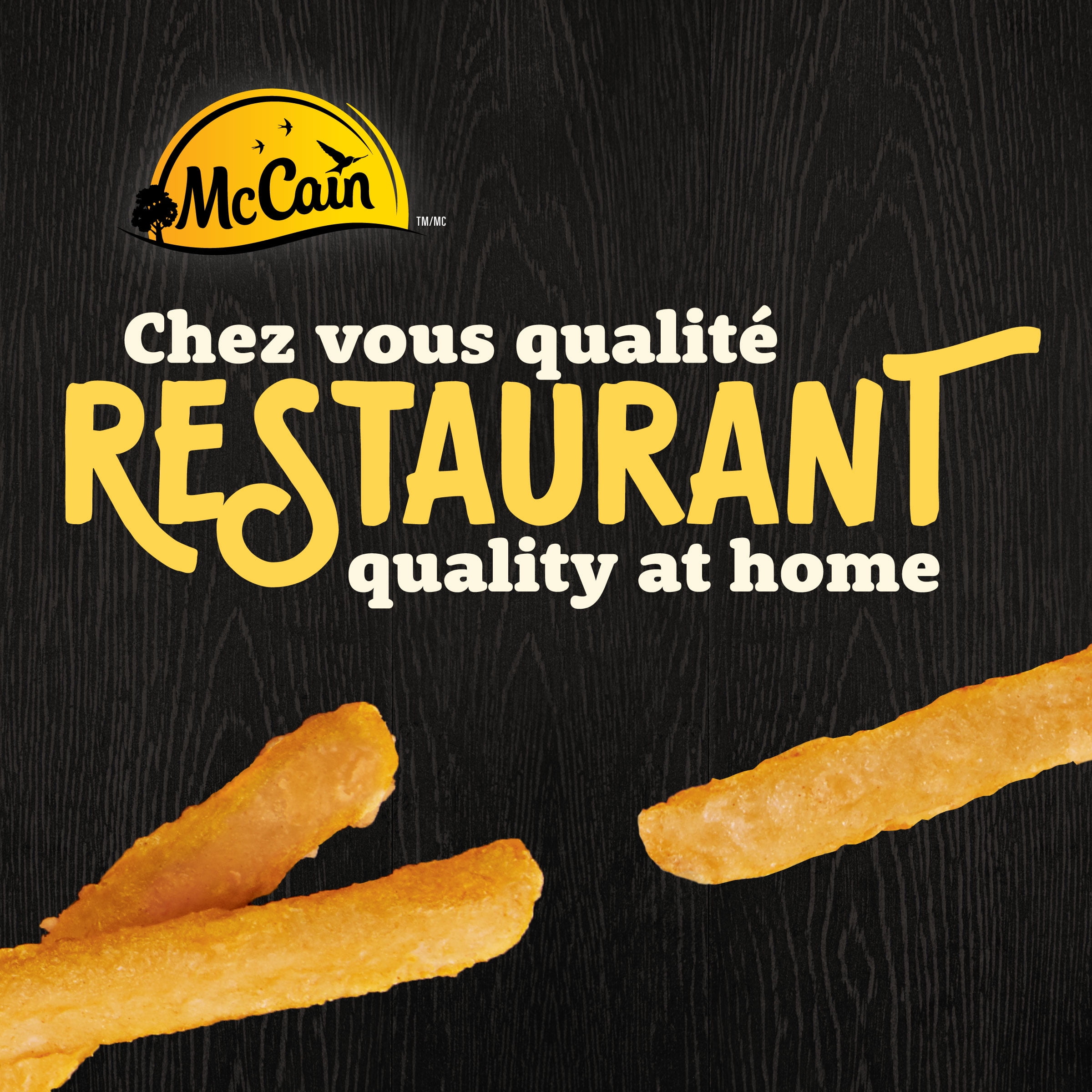 McCain® Bistro Style™ Super Crisps® Straight Cut French Fries, Made in Canada from domestic and imported ingredients, 1.9kg