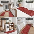 thumbnail image 5 of Red Christmas Scene Pattern Kitchen Rugs Sets Of 3,Kitchen Runner Rugs Non Skid Washable,Decorative Kitchen Floor Mats for Kitchen,Sink,Laundry,17"x30"+ 17"x47" + 17"x59", 5 of 6