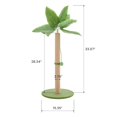 thumbnail image 3 of EDX Rascador para Gatos de 33", Rascador para Gatos, Rascador Alto con Bola Colgante, Rascador para Gatos de Palmera para Gatos de Interior, Verde, 3 of 7