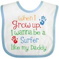 thumbnail image 3 of Inktastic Surfer Like Daddy Childs Surfing Boys or Girls Baby Bib, 3 of 4