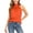 Orange, variant on Women's Bow Tie Mock Neck Halter Tank Top Summer Elegant Pleated Sleeveless Shirts Loose Fit Comfy Plain Beach Vacation Tops Orange