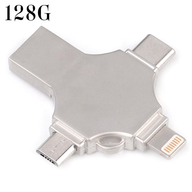 Type C Usb 3 0 Otg Flash Drive Memory Stick Thumb 4 In 1 For Iphone Android Pc Walmart Com Walmart Com