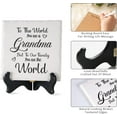 thumbnail image 3 of Gifts For Grandma From Granddaughter Grandson Unique Grandma Birthday Gift Ideas Ceramic Plaque Grandmother Gifts From Grandkids Mothers Day Presents For Grandma Thanksgiving Christmas Gift, 3 of 6