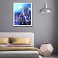 thumbnail image 5 of Cuadros Decorativos 5D diamante pintura Animal completo redondo taladro DIY pared decoración manualidades mosaico Ehuebsd Nuevos Originales, 5 of 5