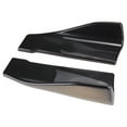 thumbnail image 3 of Universal Car Body Side Skirt Bumper Spoiler Anti-crash modified Rear Lip Angle Splitter Diffuser Carbon Fiber/Black, 3 of 7
