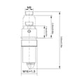 thumbnail image 5 of Kenally Tapón de resorte para lavabo, válvula de rebote para Hotel, oficina, dormitorio, baño, lavabo, lavabo, accesorios de repuesto Artesanía Kenally TO010477-00B, 5 of 5