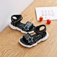 thumbnail image 5 of Herrnalise Toddler Baby Infant Girls Sandals Star Sequin Children Beach Soft Shoes Slippers Sales, 5 of 5