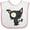 White and Pink, variant on Inktastic Goth Animals Pets Black Cat Boys or Girls Baby Bib