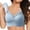 Blue, variant on HOWPAY Wireless Bras for Women Push up No Underwire Supportive Full Coverage Sports Pullover Bralettes Stretch Comfortable Soft Underwear Beige L
