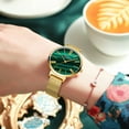 thumbnail image 5 of Curren Watches For Women Luxury Simple Quartz Stainless Steel Clock Classic Elegant Golden Green Ladies Wrist‘s Charm Wristwatch - Quartz Wristwatches, 5 of 6