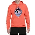 thumbnail image 2 of Wild Bobby Trippy Happy Face Unisex Hoodie Sweatshirt, 2 of 6