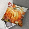 thumbnail image 7 of BANET Fall Pillow Covers Orange Pumpkin Leaves Vase Decorative Outdoor Throw Pillow Covers Thanksgiving Decoration for Home Couch,Set of 2 24x24in, 7 of 7