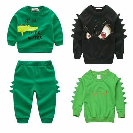 

2PCS Toddler Baby Boy Top Pant Leggings Outfits Toddler Warm Clothes Sets