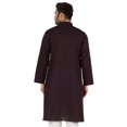 thumbnail image 4 of Atasi Cotton Kurta Solid Ethnic- Festive Long Shirt W/ Pintuck Traditional Indian Wear For Men's, 4 of 7