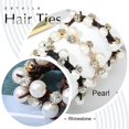 thumbnail image 4 of Banda para el cabello Goma elástica para el cabello Banda para el cabello con perlas de imitación (paquete de 3), 4 of 5