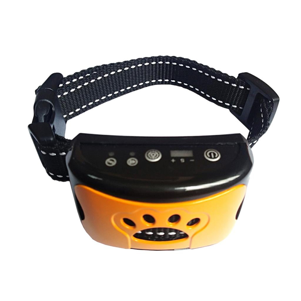 Automatic Dog Training Collar Rechargeable No Beep Vibration Humane Adjustable Sensitivity for Small Large Dogs Pet Orange Walmart
