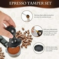 thumbnail image 2 of WWS-54mm Tamper, Espresso Coffee Tamper 54mm with Spring Load, Tamper Mat and Cleaning Brush, Stainless Steel Flat Base Espresso Press for Portafilter Coffee Machine Barista Tool (53mm), 2 of 4