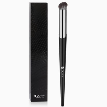 Concealer Brush Under Eye, DUcare Angled Small Nose Contour Brush, Slanted Foundation Dark Circles Puffiness, Puffy Face Eyebrow Eyes