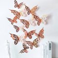 thumbnail image 3 of DIY Wall Stickers Hollow Insect Fridge Decals Sticking Paperboard Insect Wall Stickers for Home Decor, LK04-Rose Gold, 3 of 8