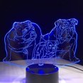 thumbnail image 1 of 3d Night Light3d Illusion Lamp Pug Dog Family Night Light Baby Animal Bulldog Luces LED Lámparas de mesa para decoración del hogar Lámpara de decoración con Touch For Best Feliz Sencillez, 1 of 4