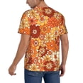 thumbnail image 2 of Fotbe Hippie Flower Baseball Jersey Shirt for Men and Women, Casual Short Sleeves Button Down T-Shirt-Medium, 2 of 9