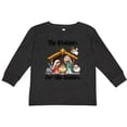 thumbnail image 3 of Inktastic Cute Nativity Scene Cartoon Illustration Boys or Girls Long Sleeve Toddler T-Shirt, 3 of 5