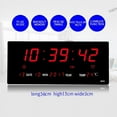 thumbnail image 3 of YUANOU Digital Home Large Big LED Wall Clock Desk With Calendar Temperaturen Digital Electronic Clocks Hoem Decoration(UK Plug), 3 of 7