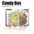 thumbnail image 4 of Caja contenedora de plástico transparente para almacenamiento de aperitivos y dulces, 12 Uds., para fiesta de boda, 4 of 8