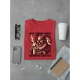 thumbnail image 3 of Bad Vibes Only Creepy Krampus Holiday Men's T-shirt, 3 of 4