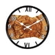 thumbnail image 1 of Reloj de pared silencioso de madera para colgar en la pared, moderno y silencioso, adorno decorativo para pared. Números romanos, 1 of 7