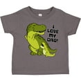 thumbnail image 3 of Inktastic I Love My Dad with Baby and Daddy Tyranasaurus Rex Boys or Girls Toddler T-Shirt, 3 of 5