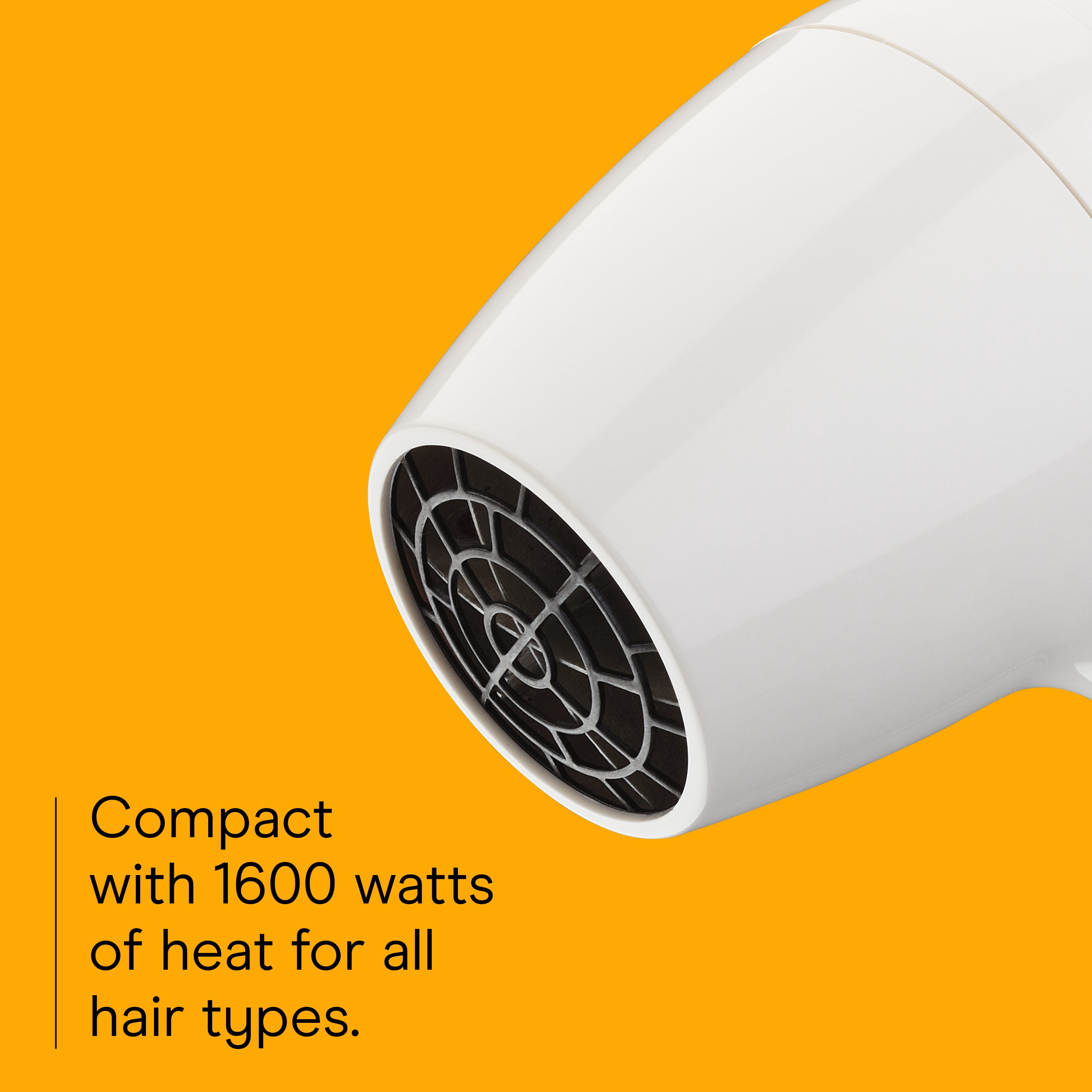 Conair 1600 Watt Wall-Mount Hair Dryer with LED Nightlight, White