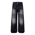 thumbnail image 6 of GrmtClth Y2k Baggy Flared Jeans for Men Casual 90s Vintage Bell Bottom Jeans Wide Leg Denim Pants Trendy Relaxed Fit Grunge Pants M, 6 of 7