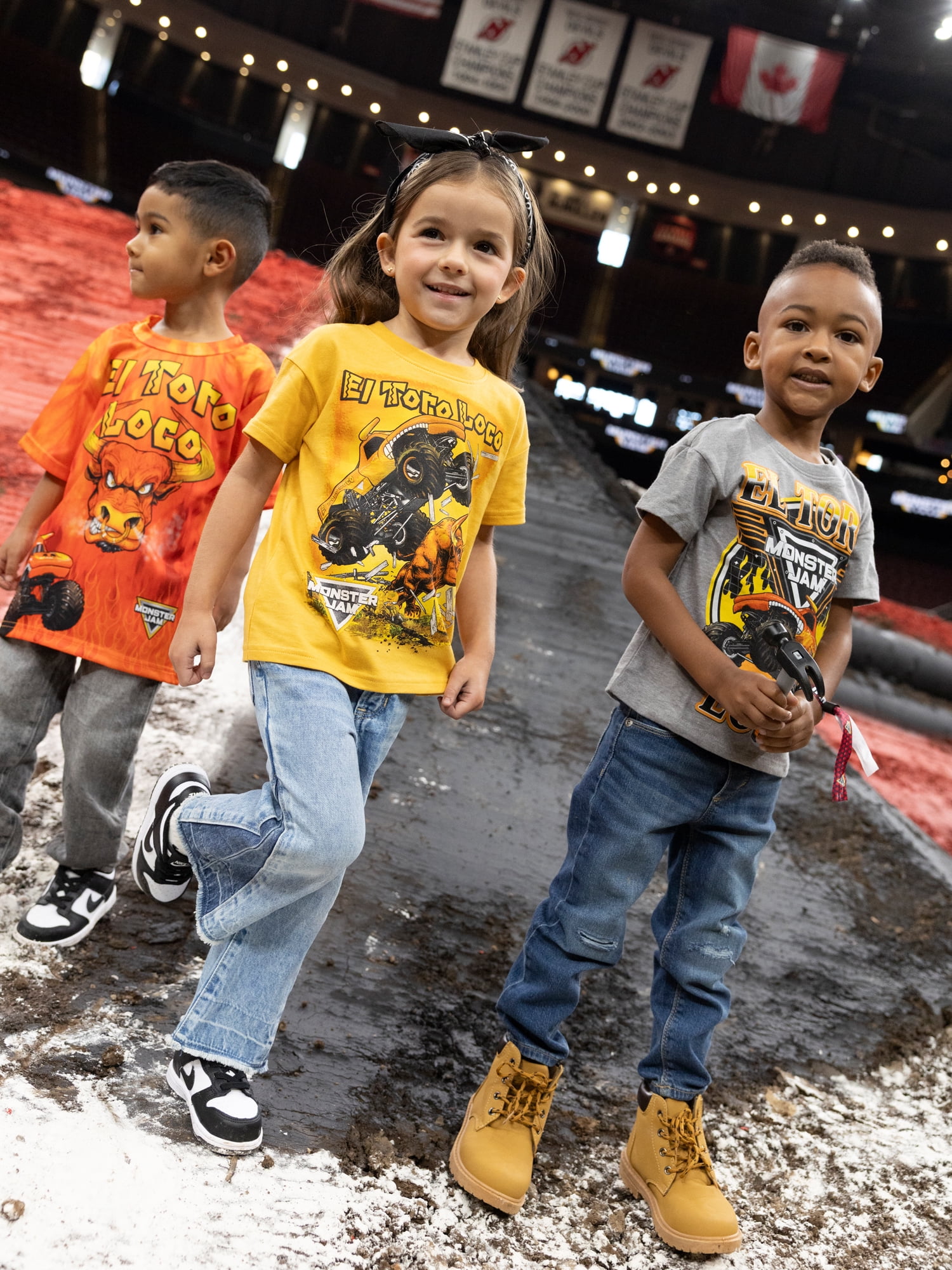Monster Jam Toddlers’ El Torro Cotton Graphic Tee with Short Sleeves, Sizes 12M-5T