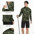 thumbnail image 5 of Hoodies for Men UPF 50+ Sun Protection Camouflage Hoodie Long Sleeve Fishing Hiking Shirt with Face Mask L, 5 of 7