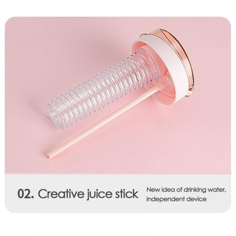 5/10pcs Cute Plastic Water Bottle For Iced Coffee Tumbler With Straw and Lid  Kawaii Juice Milk Tea Reusable Cups 480ML-700ML