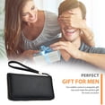 thumbnail image 5 of 1 bolso de mano de cuero suave, cartera larga con cremallera, bolso de negocios con cremallera para teléfono, bolso con clip para tarjetas para mujer, 5 of 5