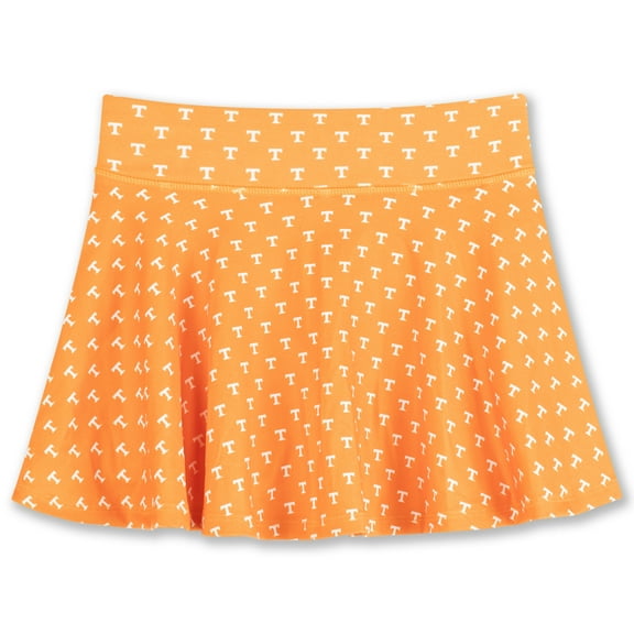 Girls Youth ZooZatz Tennessee Orange Tennessee Volunteers All-Over Print Tennis Skort