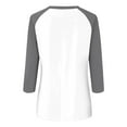 thumbnail image 4 of Versatile Women's T-Shirts Casual Summer Tops 3/4 Sleeve Raglan Round Neck Comfortable Design Fashionable Everyday Wear, 4 of 4