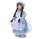 thumbnail image 4 of Figuras de Chicas de Casa de Muñecas, Juntas Flexibles Muñeca Muñeca Muñeca Hermosa Niña removible en Azul Con Capucha y Trenzas para 1:12 Dollhouse, 4 of 7