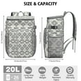 thumbnail image 3 of Boho Chic Cooler Backpack – Leakproof, Waterproof, Double-Layered Insulated Bag with Aesthetic Tribal Patterns for Hiking, Picnic & Road Trips, 3 of 6