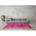 thumbnail image 3 of Ahgly Company Indoor Square Oriental Pink Industrial Area Rugs, 8' Square, 3 of 4