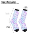 thumbnail image 2 of Fuzoiu Rainbow Scales Print Kids Socks For Boys Girls,Grip Crew Socks with Non Slip,Lightweight Stretch Crew Socks,Toddlers Crew Boot Socks, 2 of 5