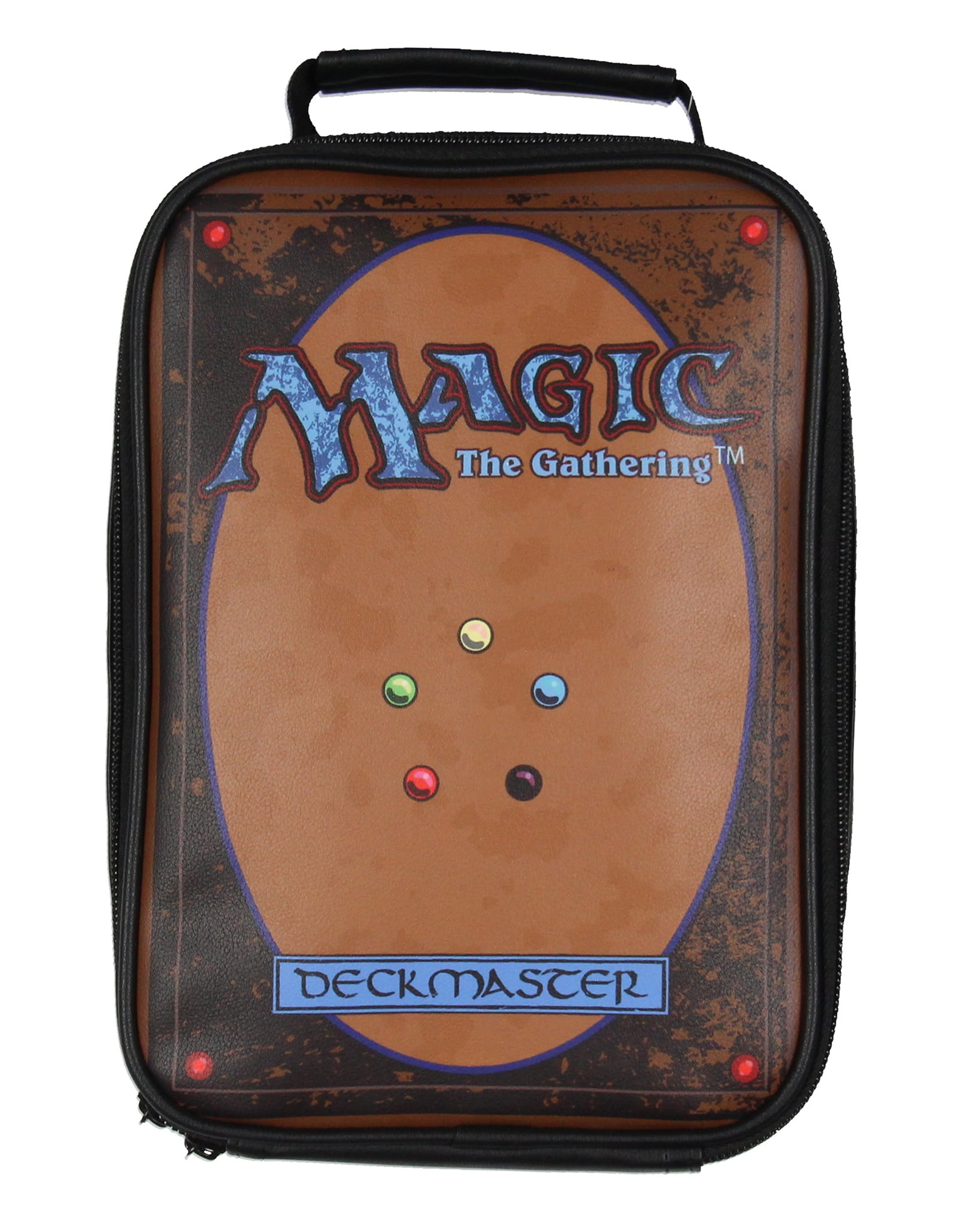 Magic the Gathering Deckmaster Zip Around Insulated Lunch Box Tote Bag with Carrying Handle 10"